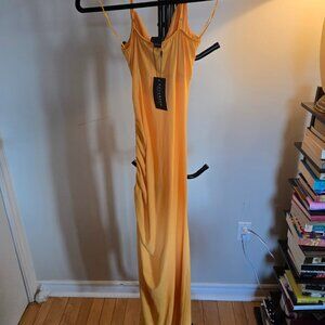 Revamped Orange Bodycon Dress | Size Small | NWT